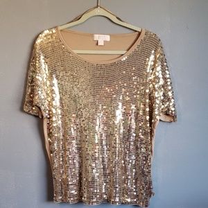 Gold Sequined shirt